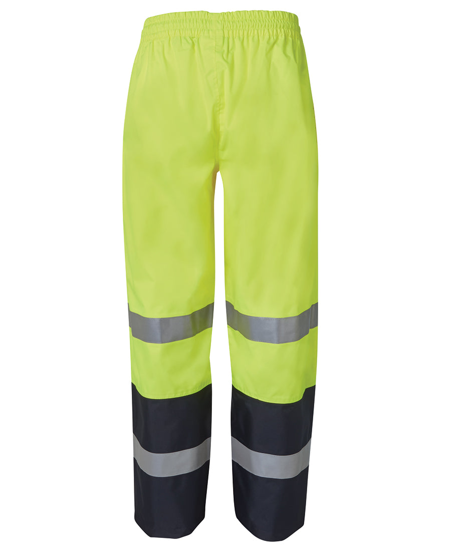 JB's Hi Vis (D+N) Premium Rain Pant - Lime/Navy - Back