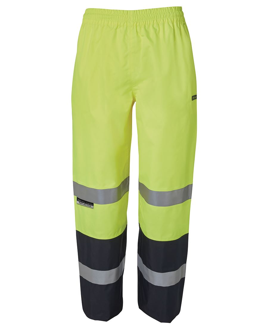 JB's Hi Vis (D+N) Premium Rain Pant - Lime/Navy - Front