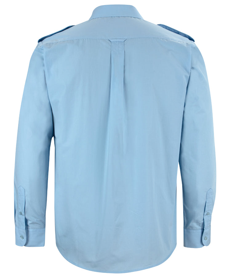 JB's Epaulette Shirt L/S & S/S - Blue - Back
