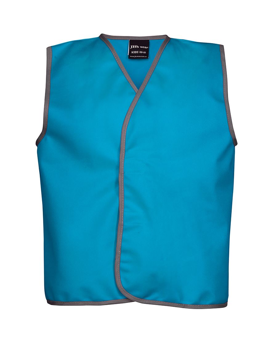 JB's Kids Coloured Tricot Vest - Aqua - Front
