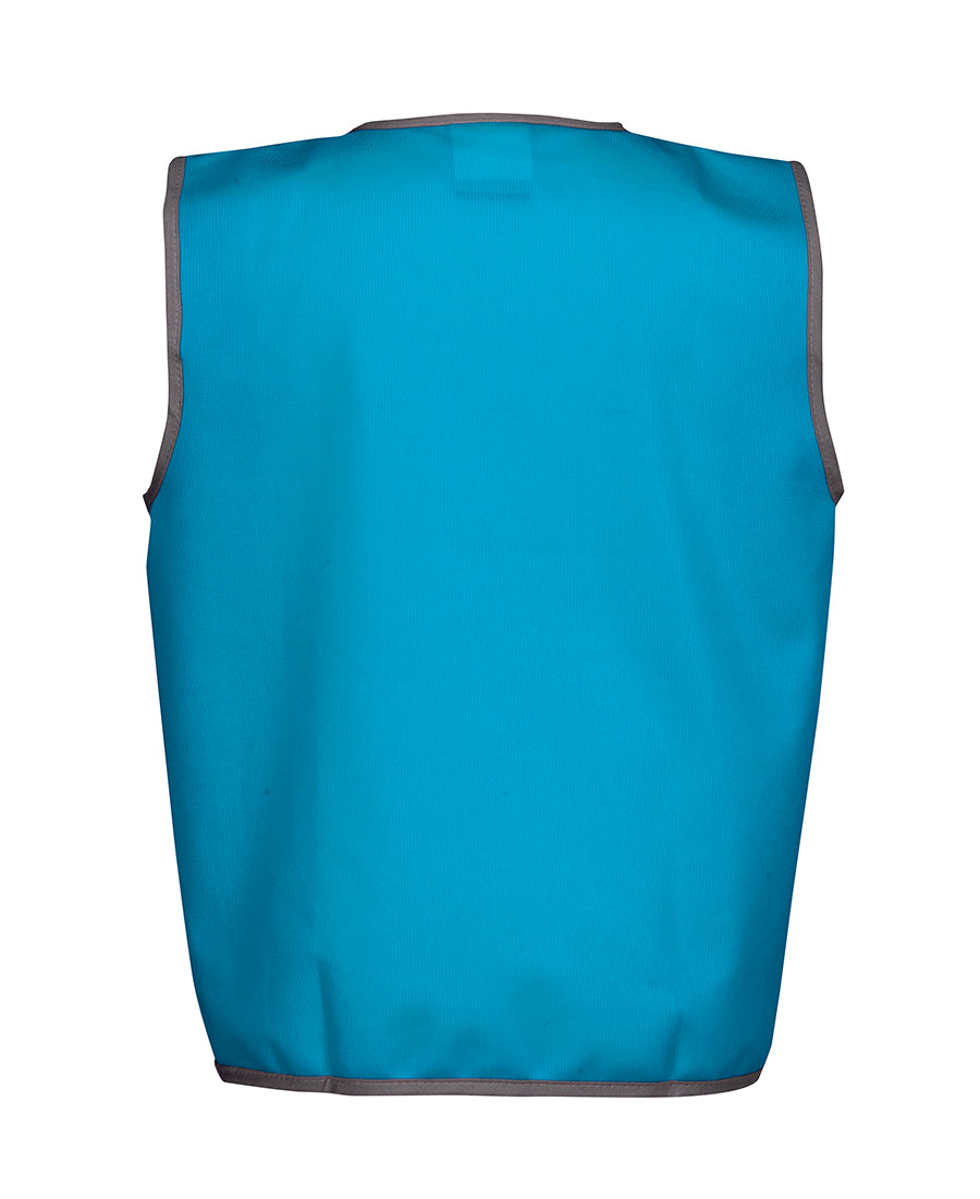 JB's Kids Coloured Tricot Vest - Aqua - Back
