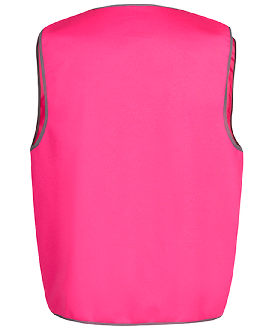 JB's Coloured Tricot Vest - Hot Pink - Back