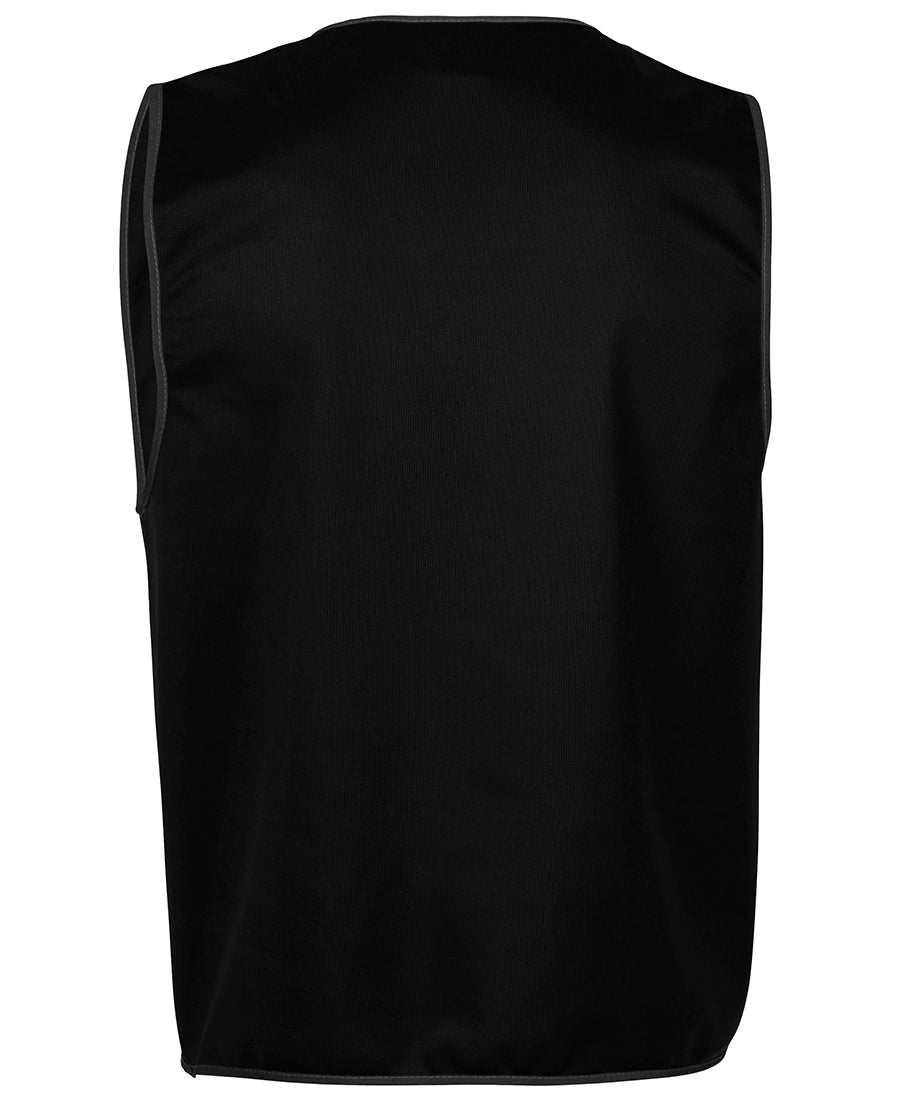 JB's Coloured Tricot Vest - Black - Back