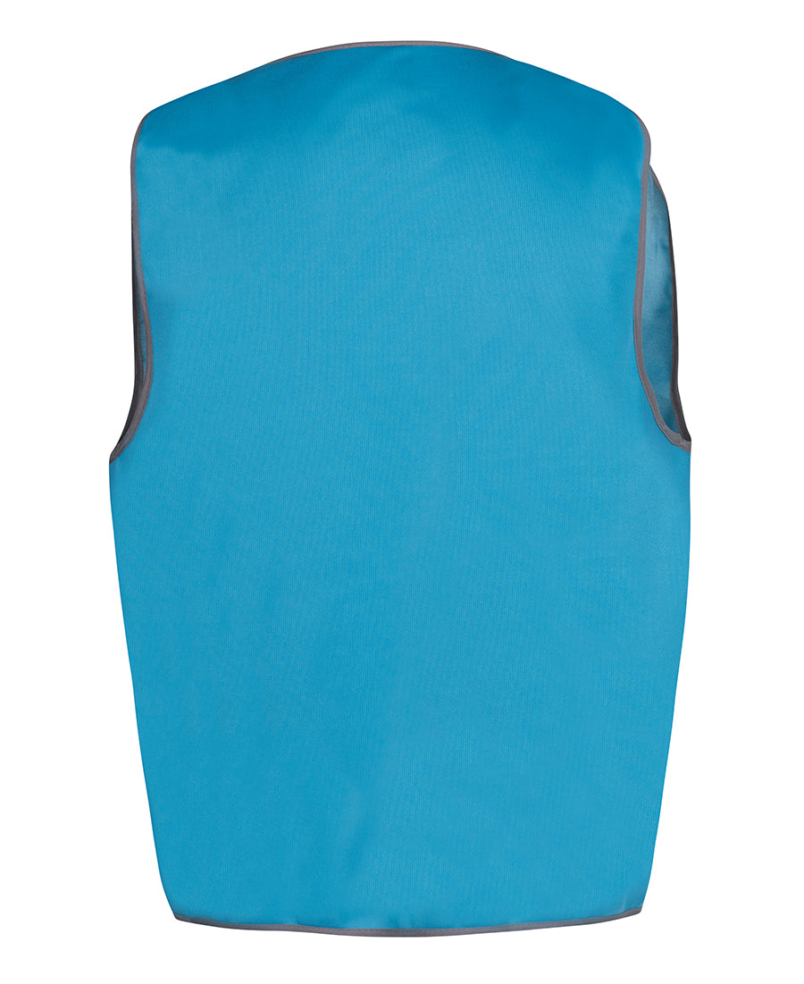 JB's Coloured Tricot Vest - Aqua - Back