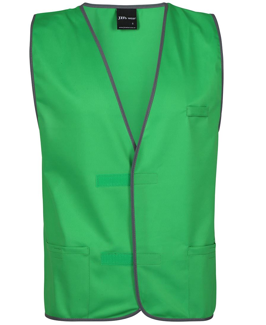 JB's Coloured Tricot Vest - Pea Green - Front