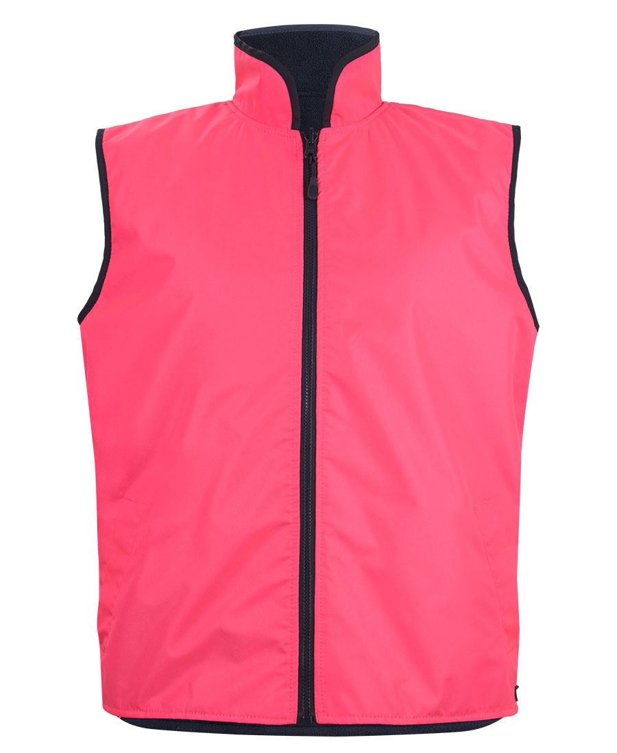 JB's Hi Vis 4602.1 Reversible Vest - HV Pink/Navy - Front