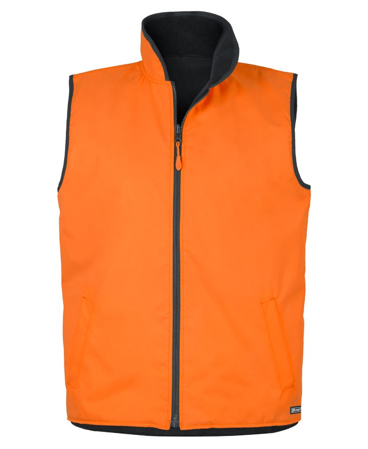 JB's Hi Vis 4602.1 Reversible Vest - Orange/Navy - Front