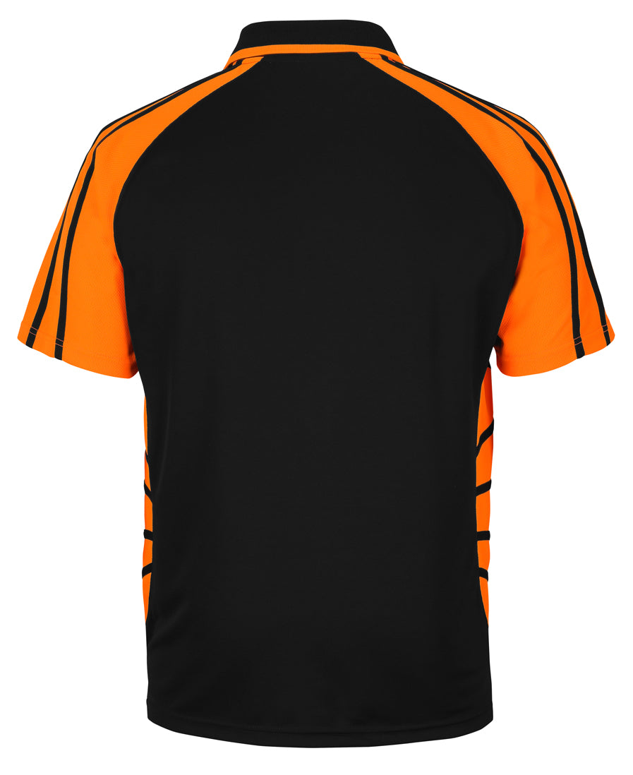 JB's Street Spider Polo - Black/Orange - Back