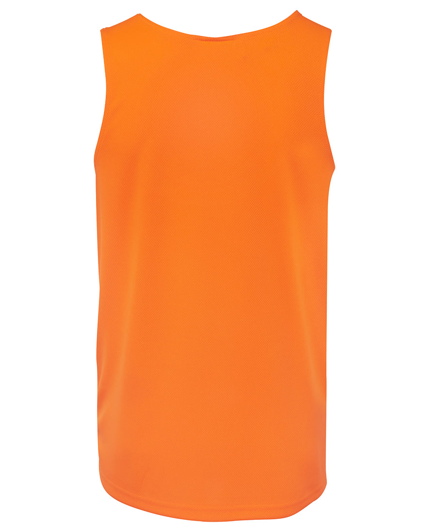 JB's Hi Vis Traditional Singlet - Orange/Navy - Back