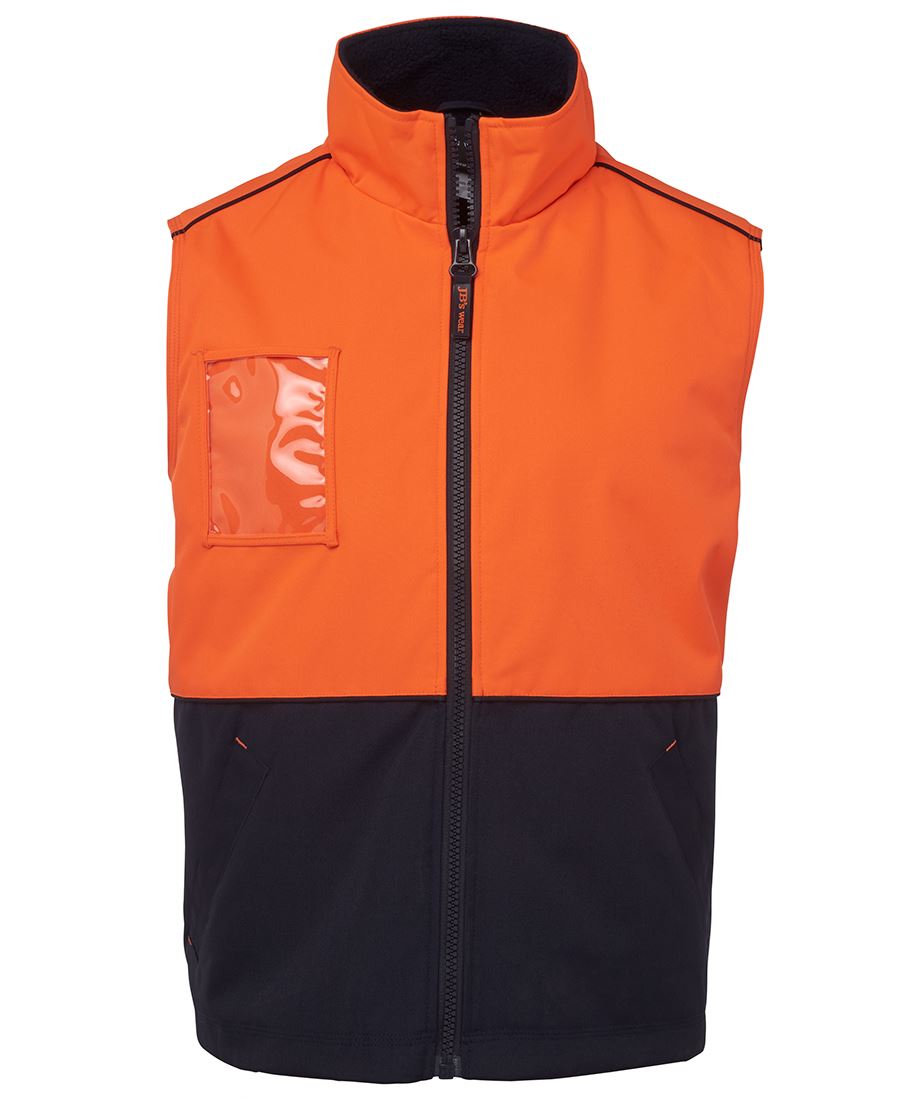 JB's Hi Vis A.T. Vest - Orange/Navy - Front