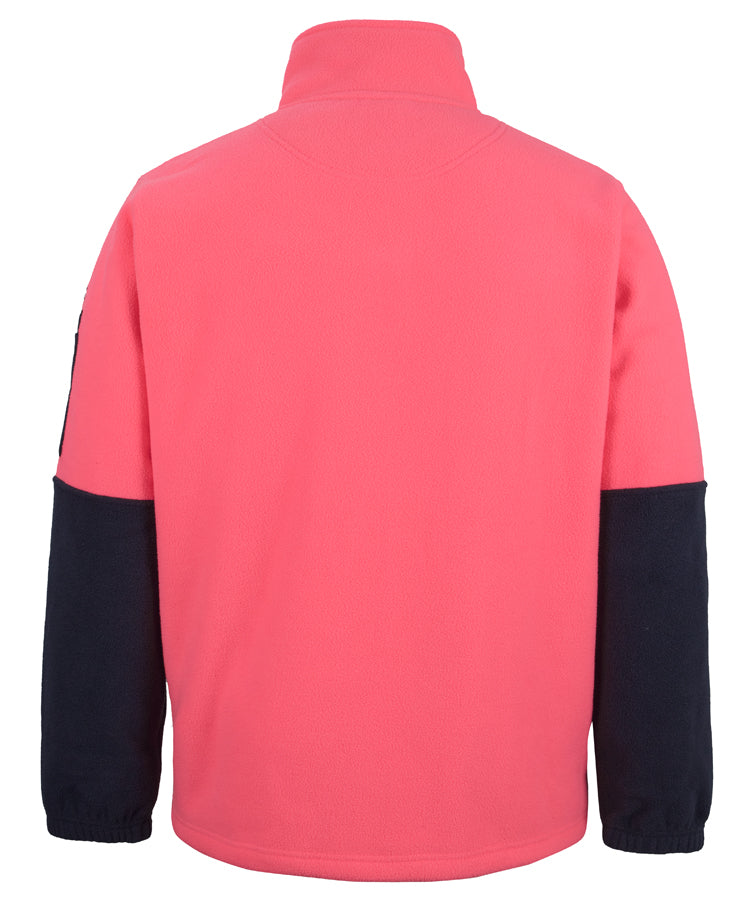 JB's Hi Vis 1/2 Zip Polar Fleece - HV Pink/Navy - Back
