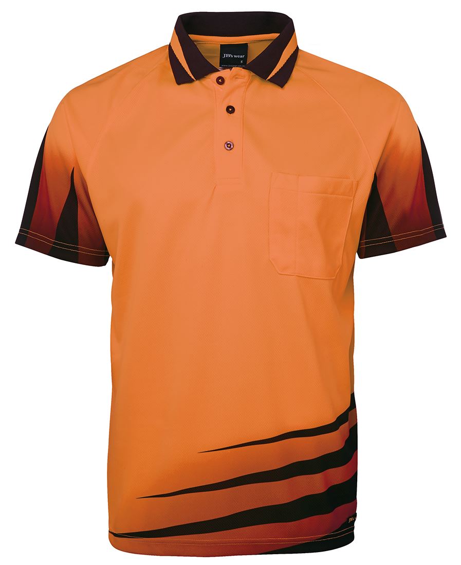 JB's Hi Vis Rippa Sub Polo - Orange/Black - Front