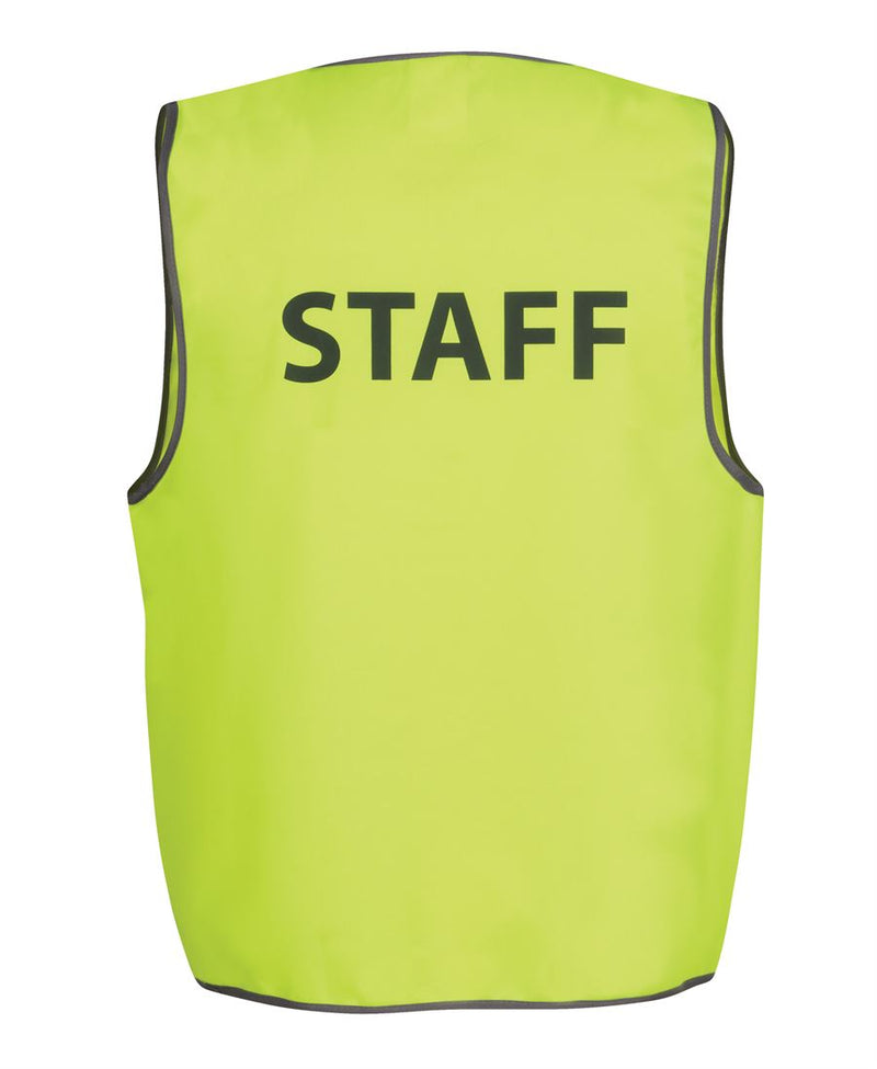 JB's Hi Vis Safety Vest Staff - Lime - Front