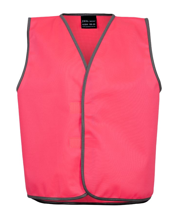 JB's Kids Hi Vis Safety Vest - HV Pink - Front