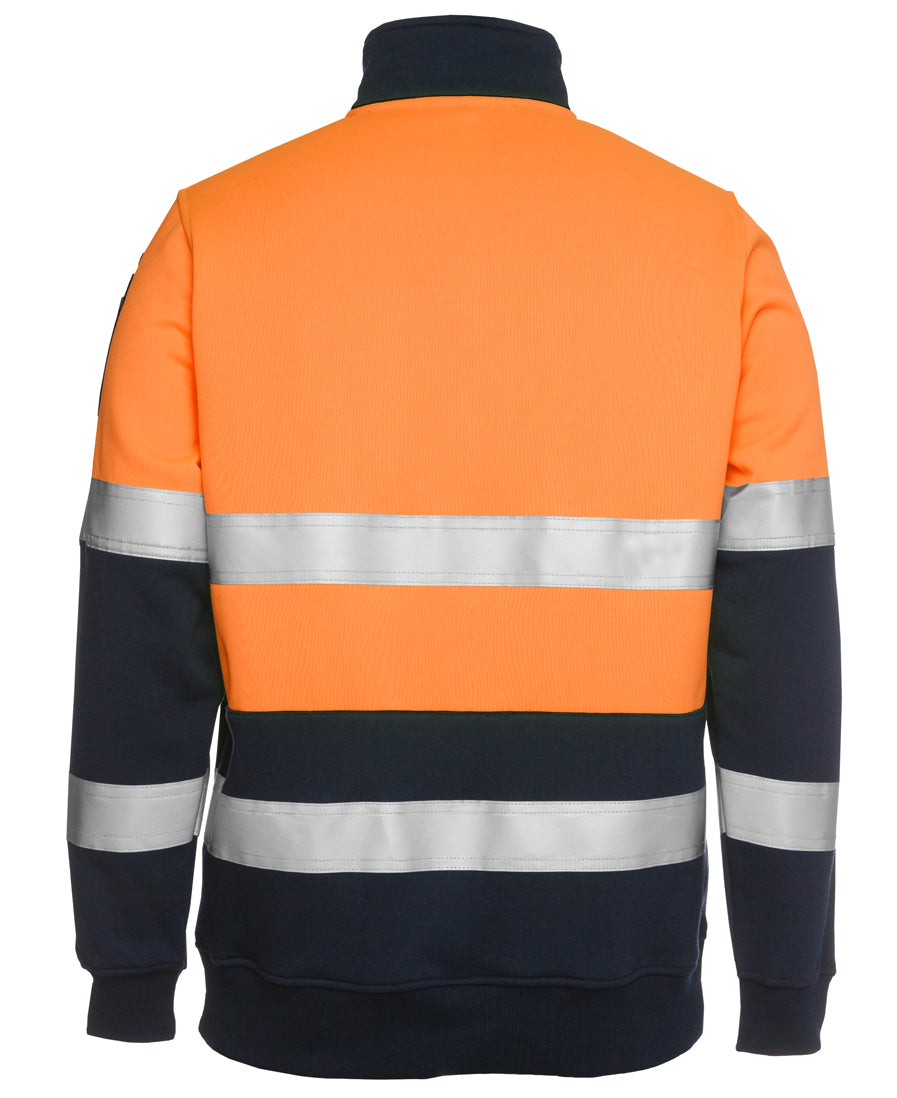 JB's Biomotion (D+N) 1/2 Zip Fleecy Sweat - Orange/Navy - Back