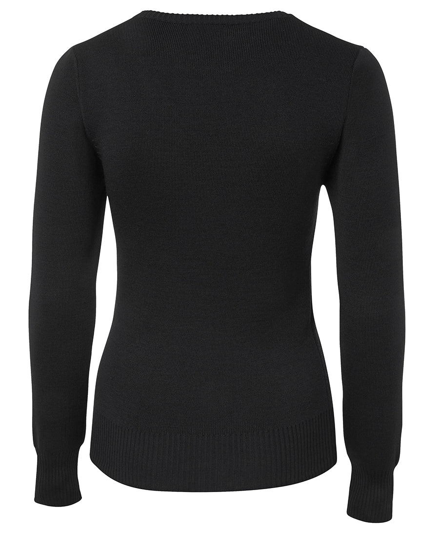 JB's Ladies Knitted Jumper - Black - Back