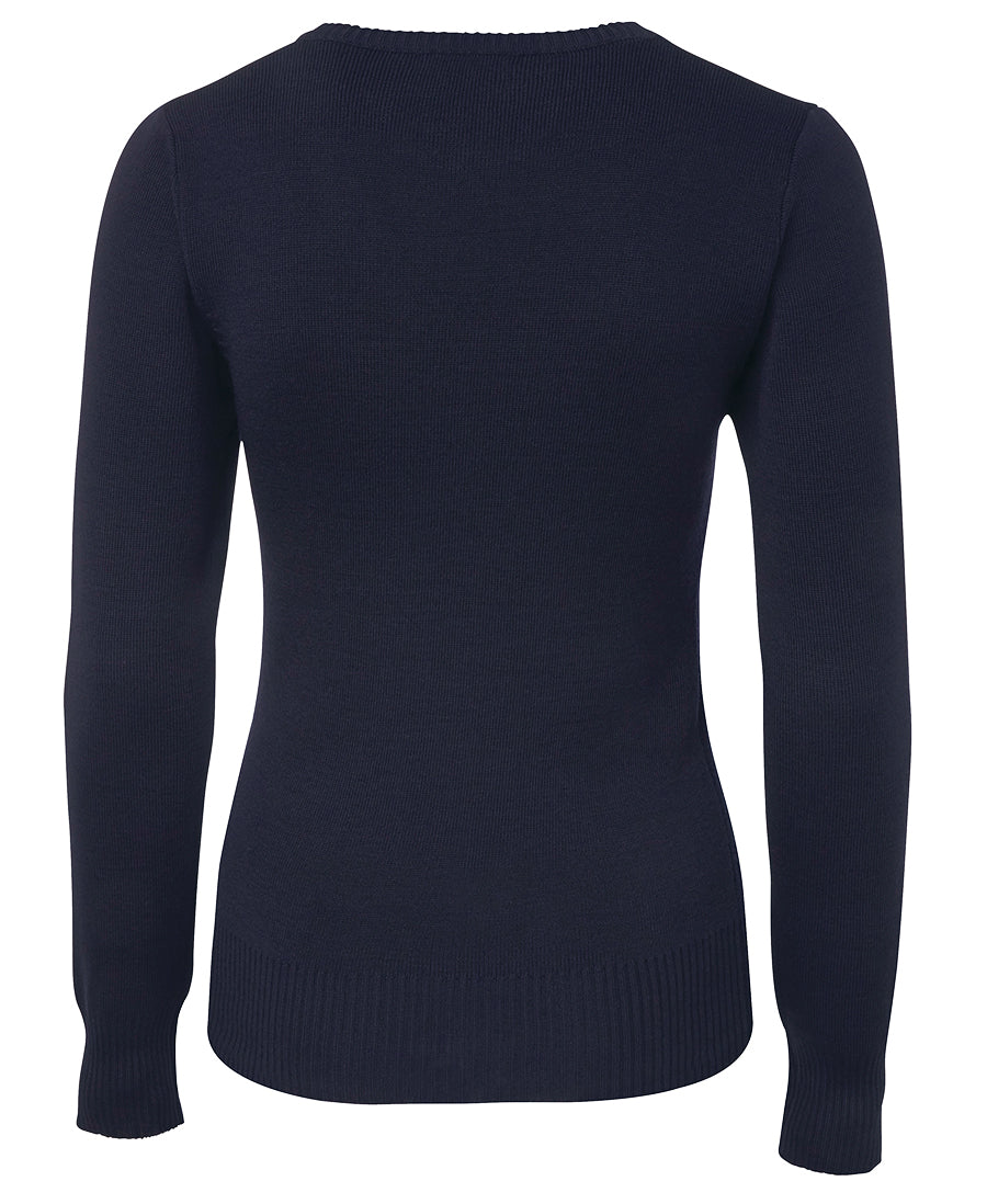 JB's Ladies Knitted Jumper - Navy - Back