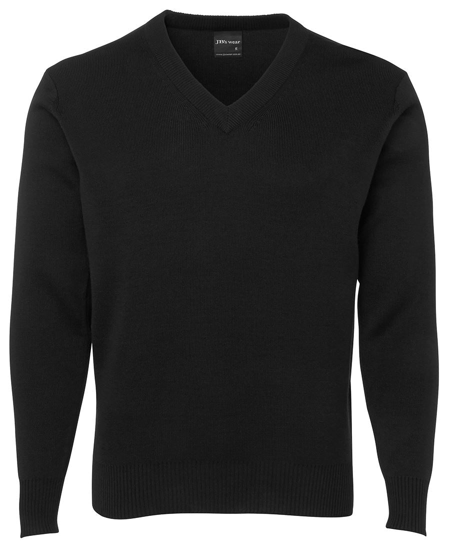 JB's Adults Knitted Jumper - Black - Front