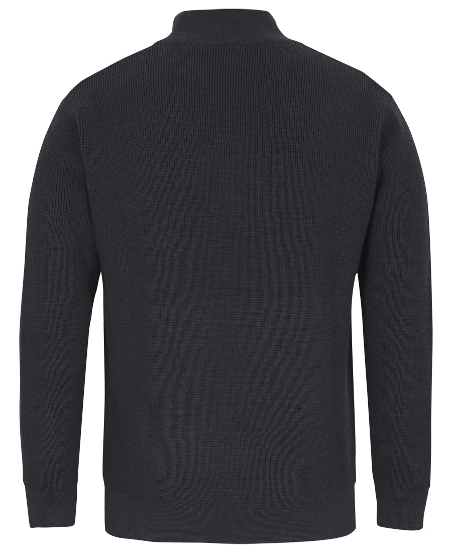 JB's Chunky 1/2 Zip Jumper - Black - Back