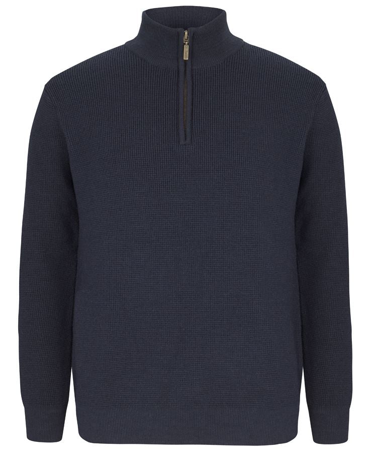 JB's Chunky 1/2 Zip Jumper - Navy - Front
