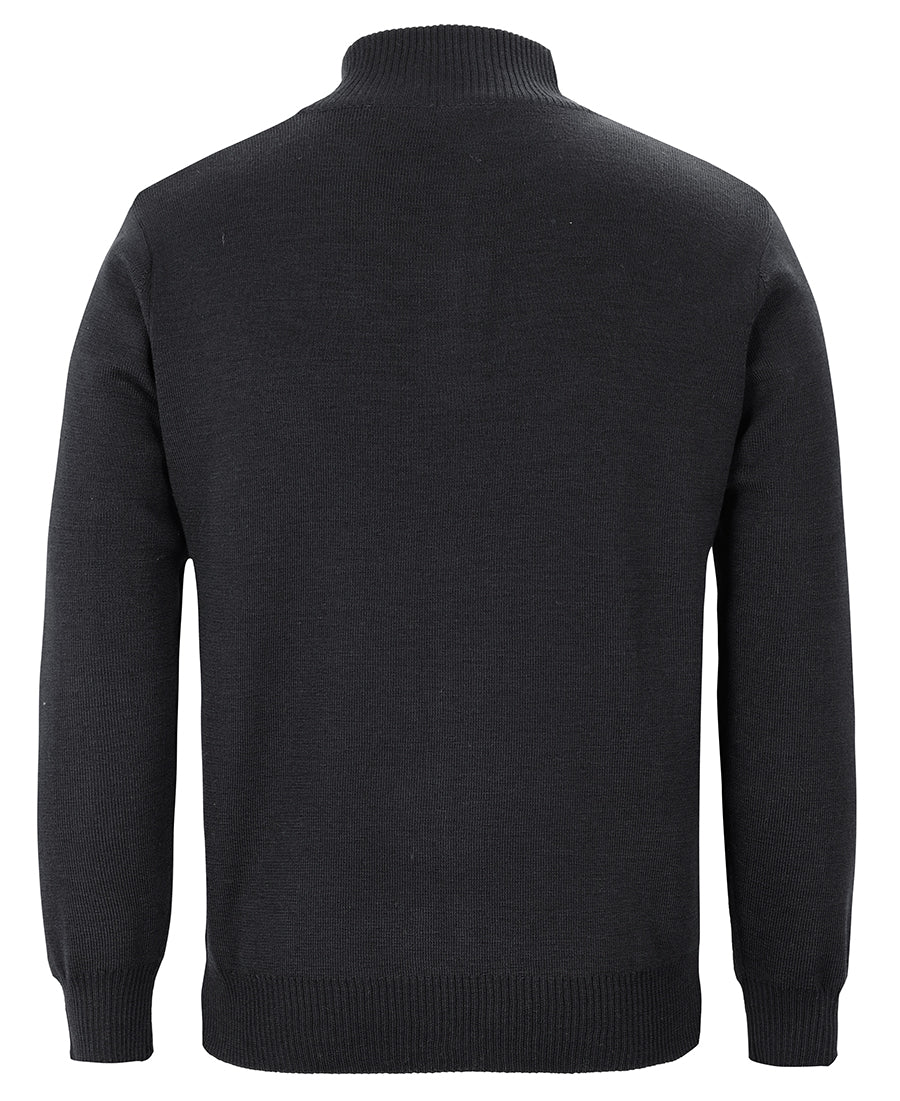 JB's Men's Corporate 1/2 Zip Jumper - Black - Back