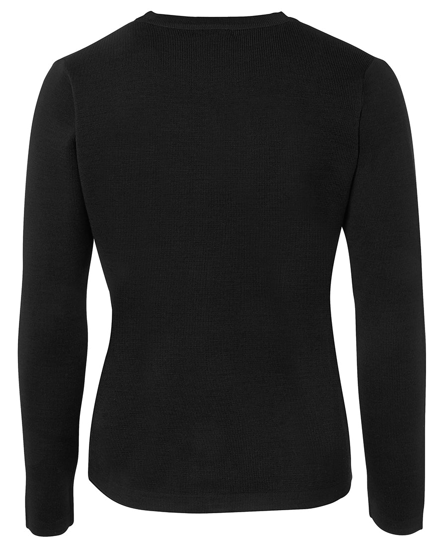 JB's Ladies Knitted Cardigan - Black - Back