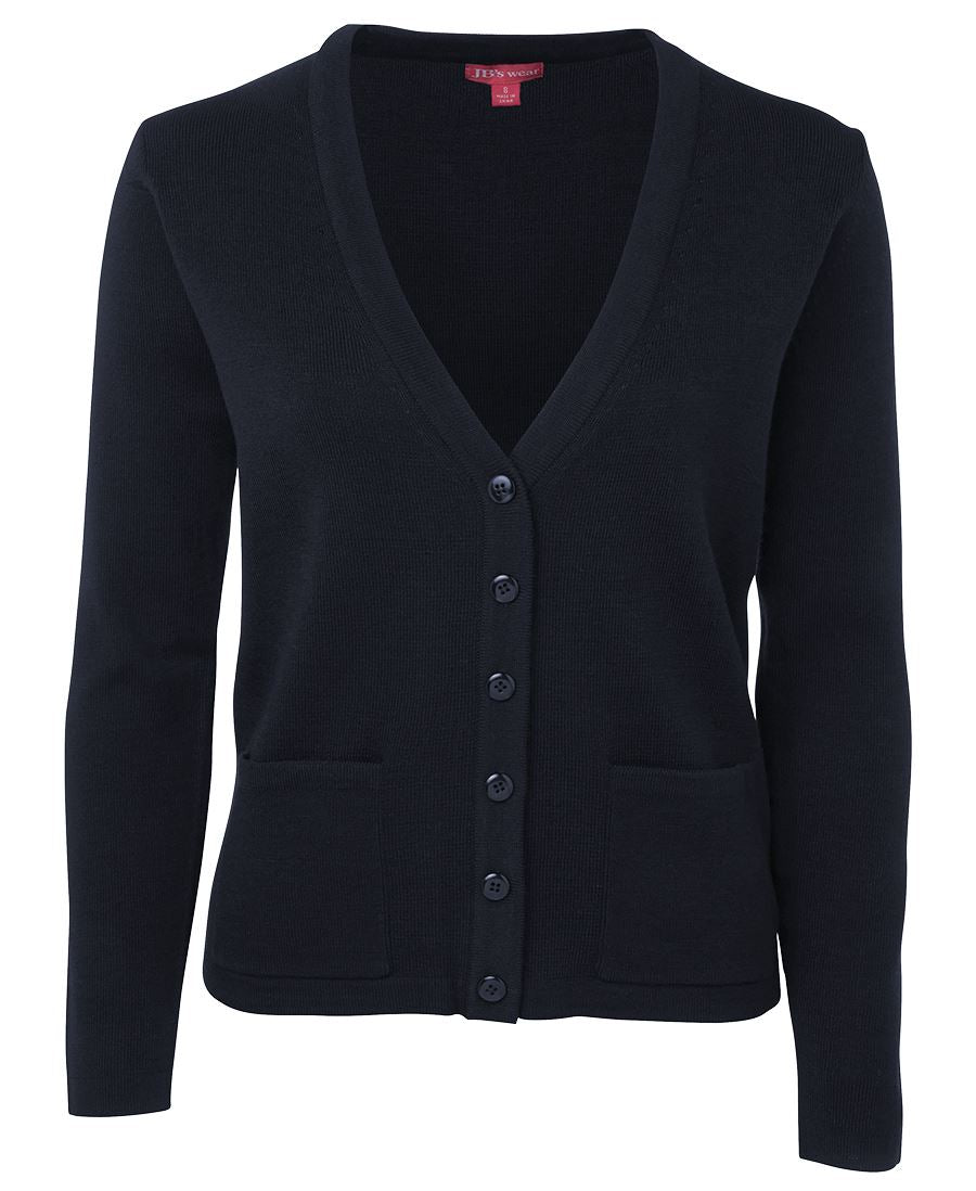 JB's Ladies Knitted Cardigan - Navy - Front
