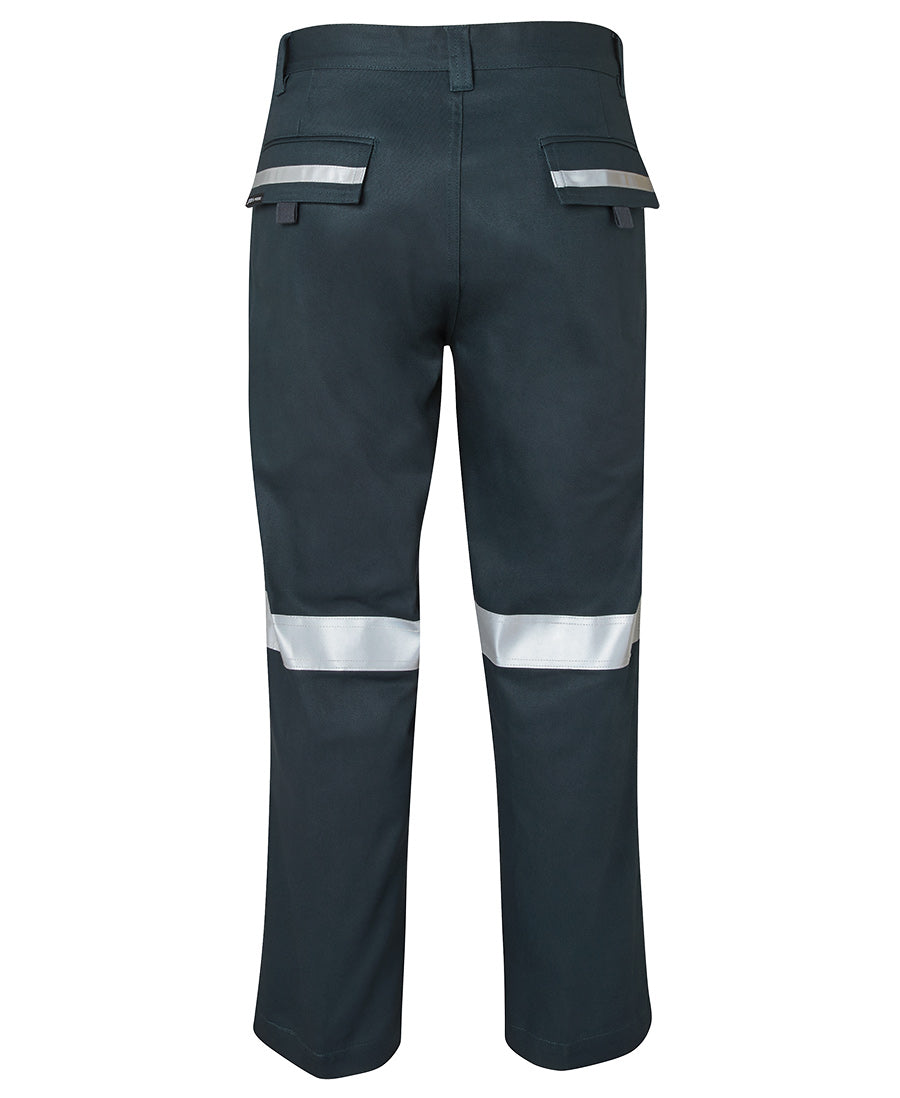 JB's Mercerised Work Trouser with Reflective Tape - Green - Back