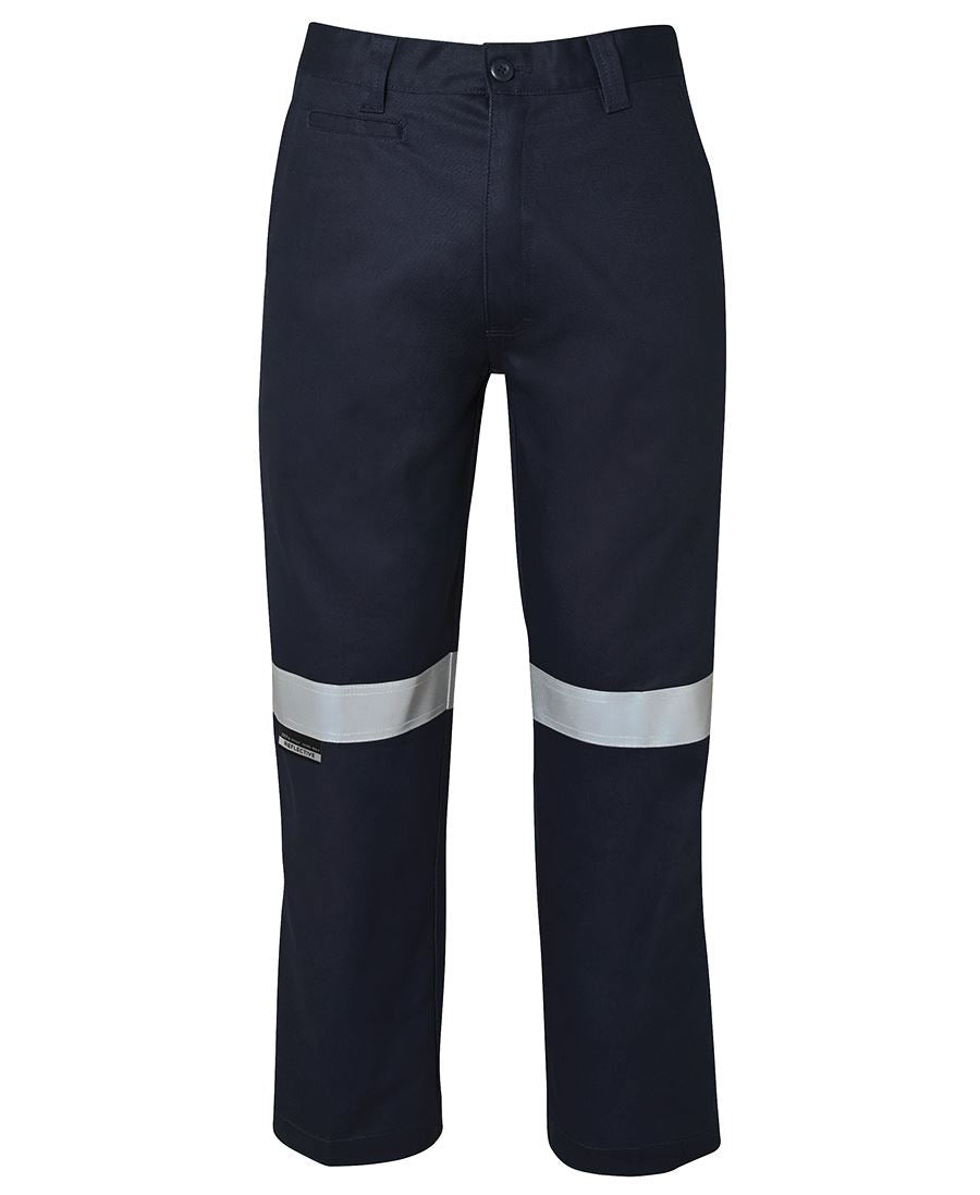 JB's Mercerised Work Trouser with Reflective Tape - Navy - Front