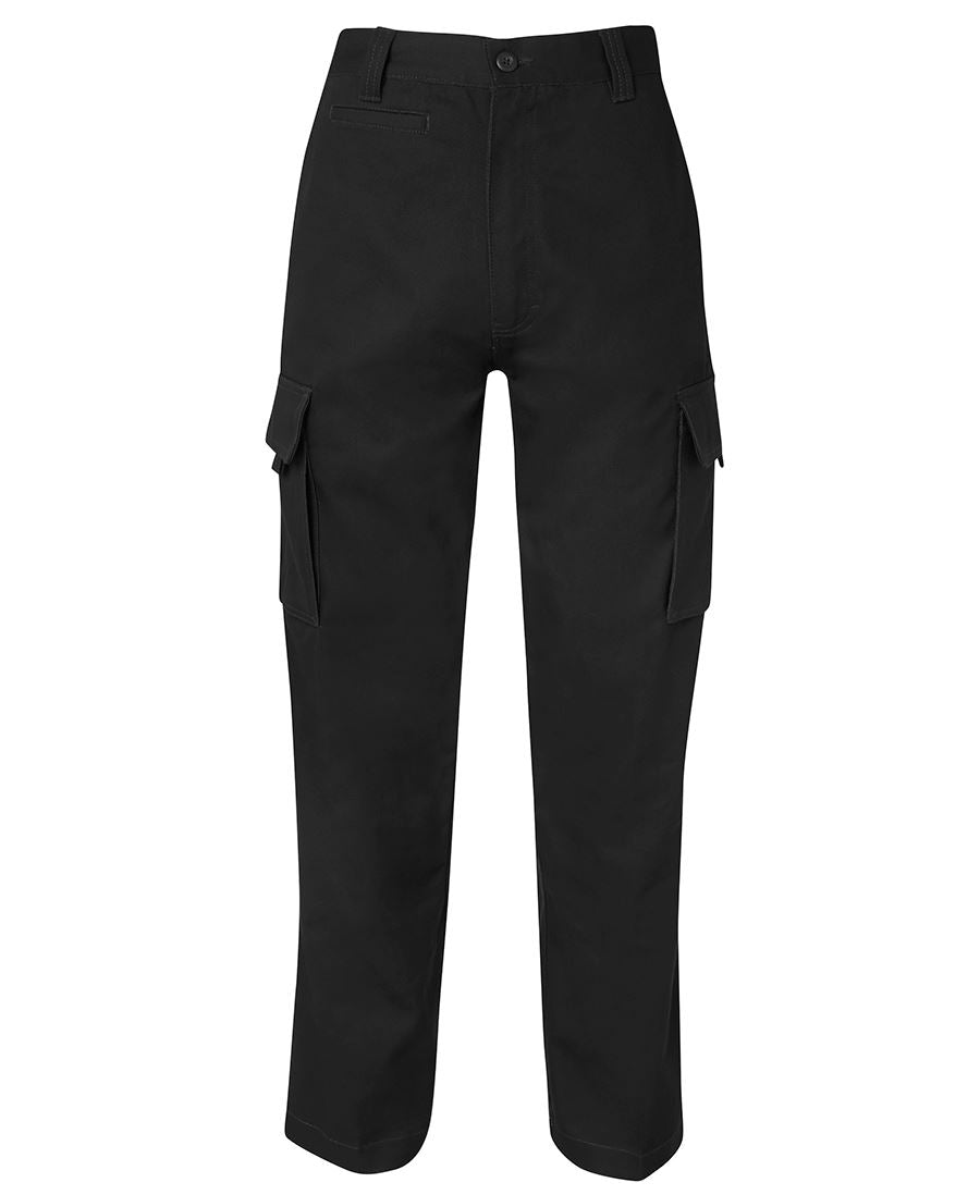 JB's Adults and Kids Mercerised Work Cargo Pant - Black - Front