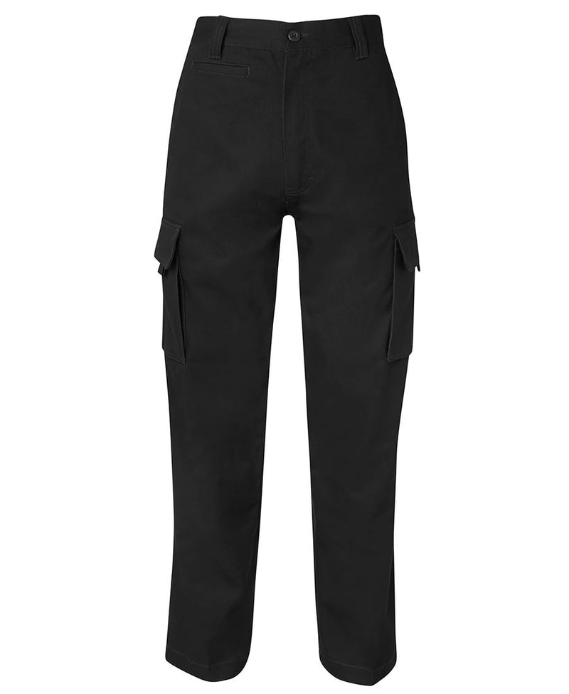 JB's Adults and Kids Mercerised Work Cargo Pant - Black - Front