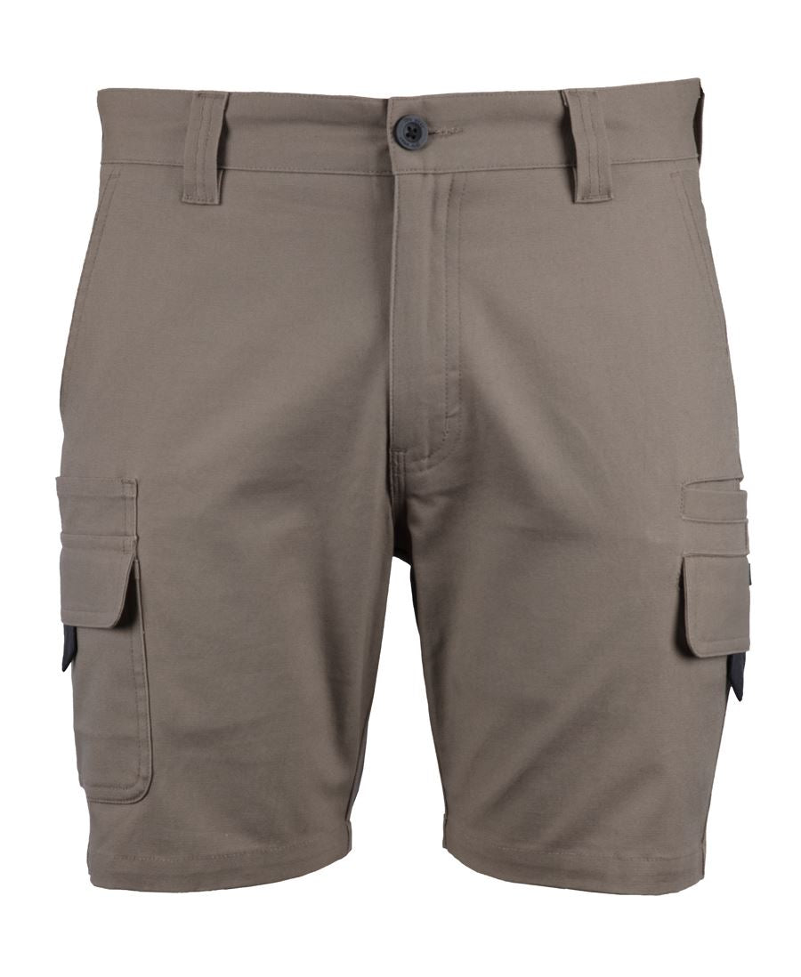 JB's Multi Pocket Stretch Canvas Short - Taupe - Front