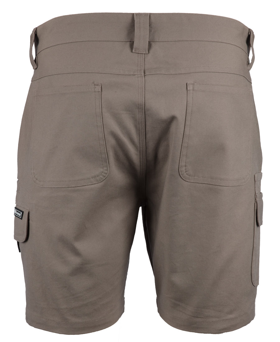 JB's Multi Pocket Stretch Canvas Short - Taupe - Back