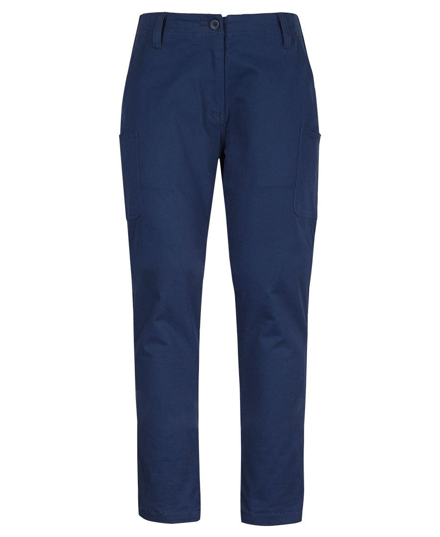 JB's Ladies Multi Pocket Stretch Twill Pant - Navy - Front