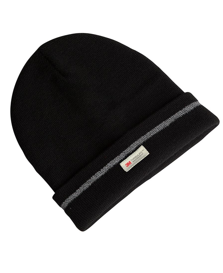 JB's Reflective Beanie - Black - Front