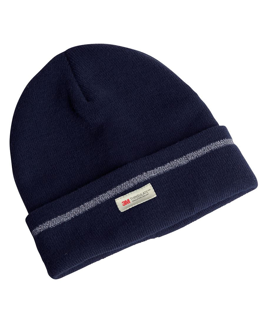 JB's Reflective Beanie - Navy - Front
