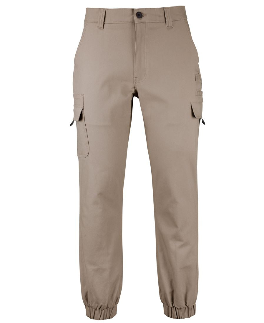 JB's Multi Pocket Stretch Canvas Jogger - Taupe - Front