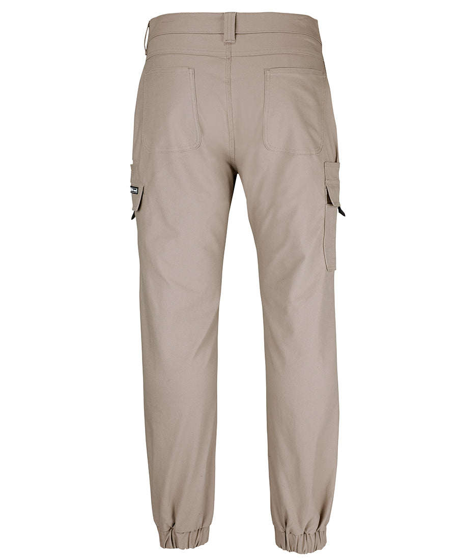 JB's Multi Pocket Stretch Canvas Jogger - Taupe - Back