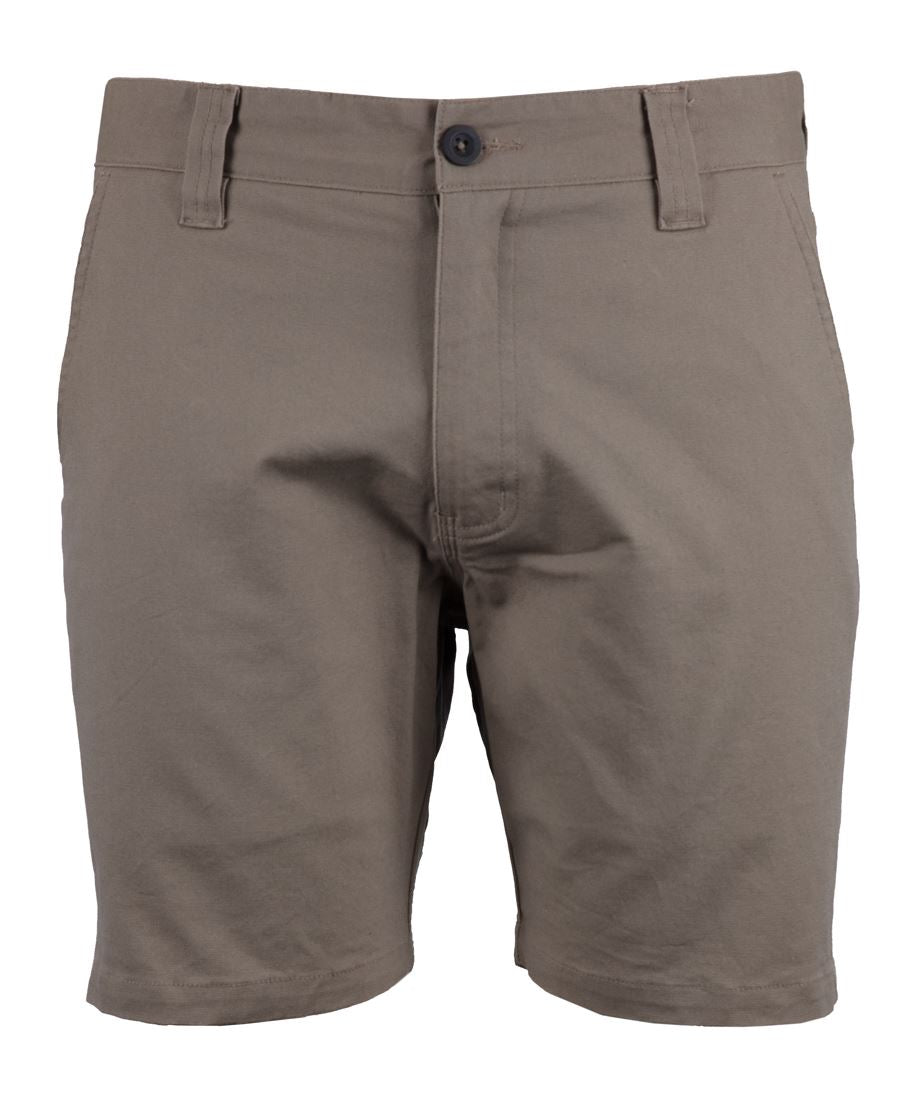 JB's Stretch Canvas Short - Taupe - Front