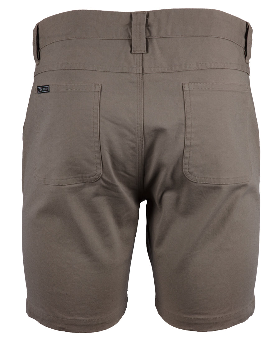JB's Stretch Canvas Short - Taupe - Back