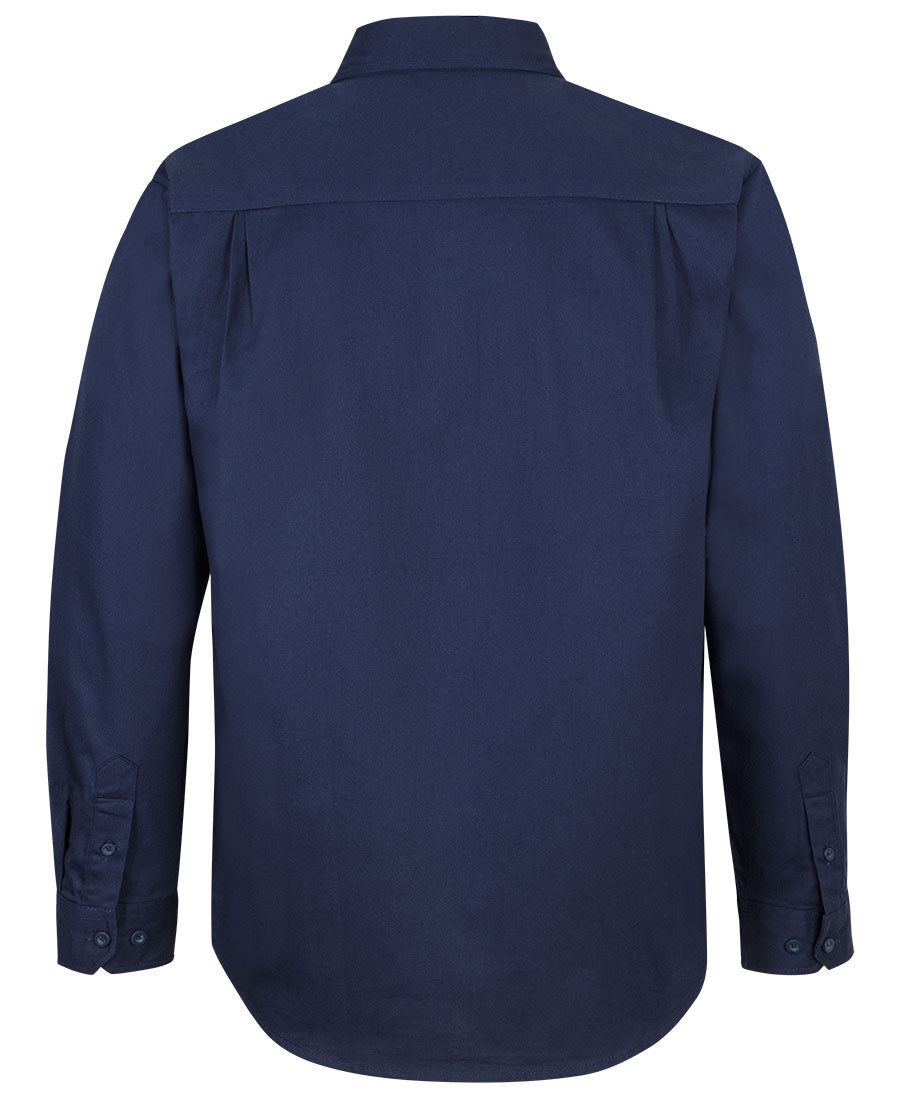 JB's L/S 190G Work Shirt - Navy - Back