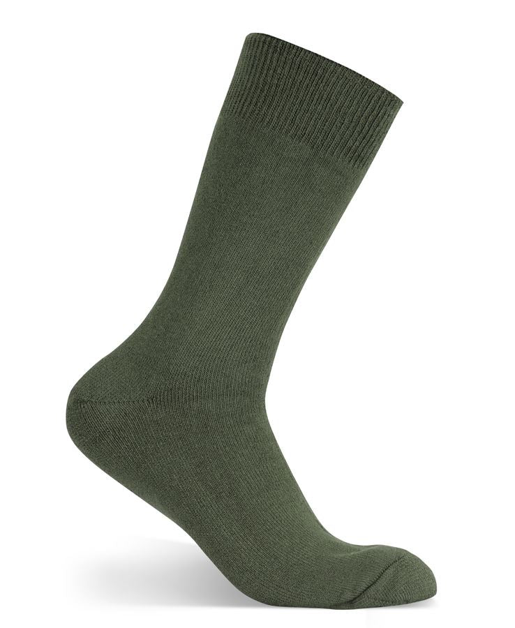 JB's Bamboo Work Sock - Army - Front
