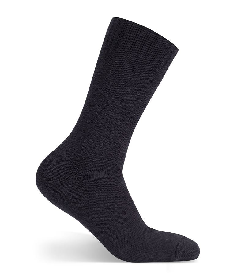 JB's Ultra Thick Bamboo Work Sock - Black - Front