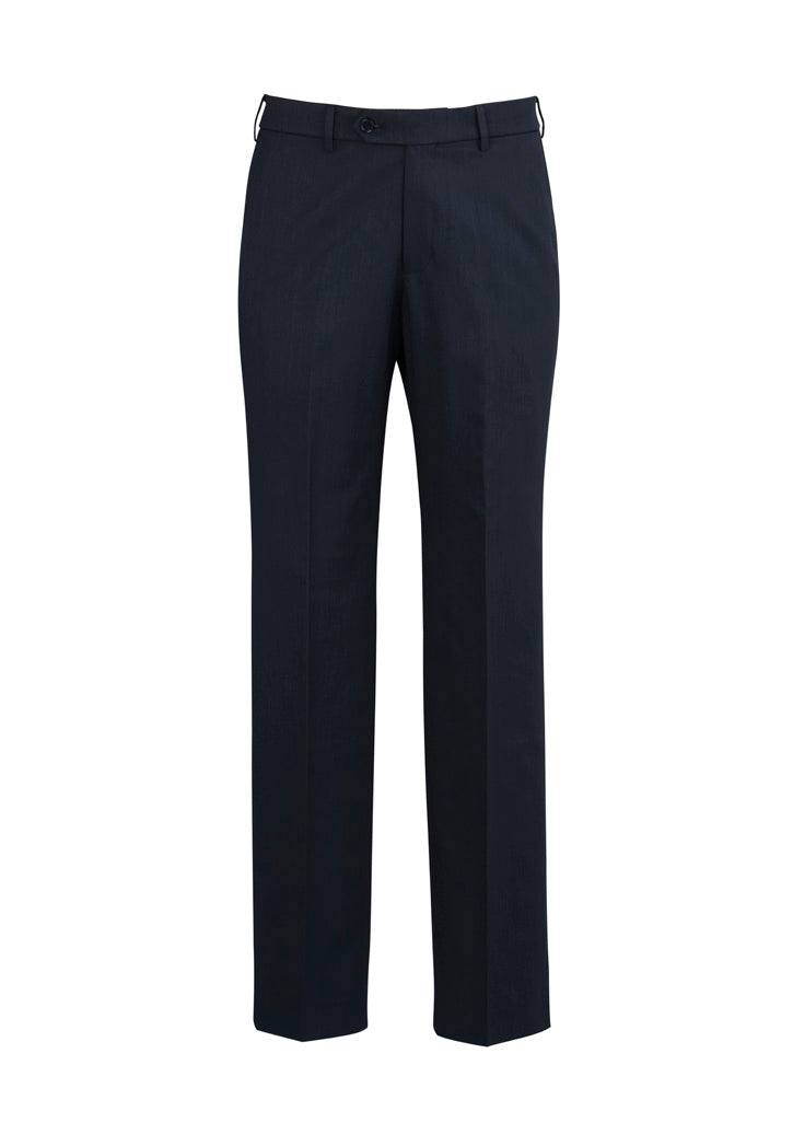 Cool Stretch Mens Flat Front Pant (Regular) - Navy - Front