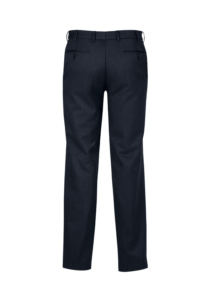 Cool Stretch Mens Flat Front Pant (Regular) - Navy - Back