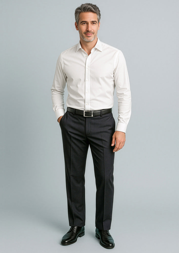 Cool Stretch Mens Adjustable Waist Pant (Regular) - Black - Model