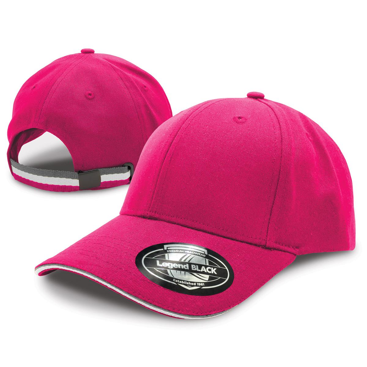 San Marino Cap - Hot Pink / Grey / White - Front