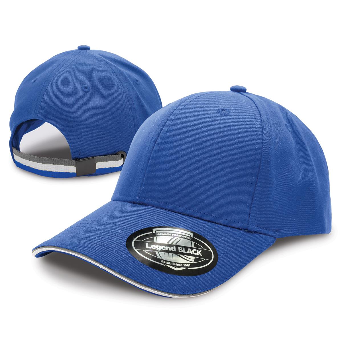 San Marino Cap - Royal / Grey / White - Front