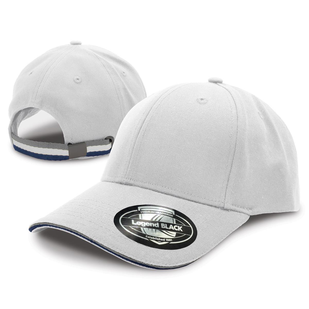 San Marino Cap - White / Grey / Navy - Front