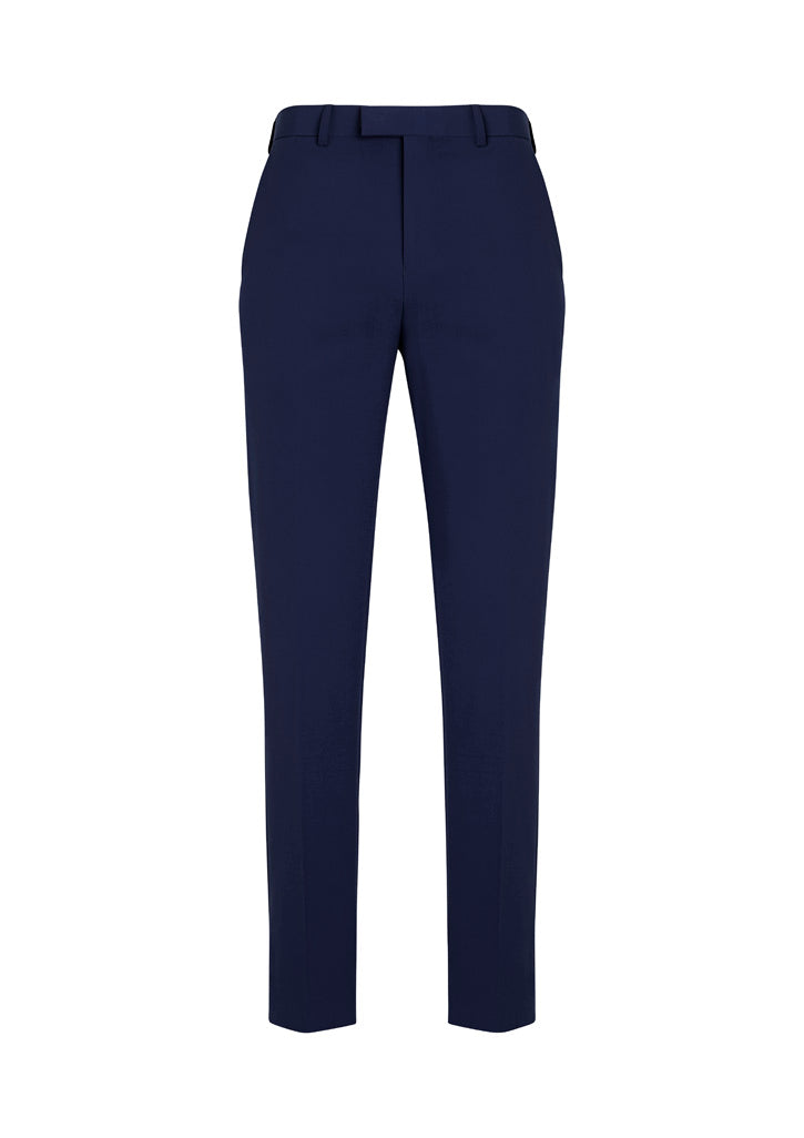Siena Mens Slim Fit Flat Front Pant (Stout) - Marine - Front
